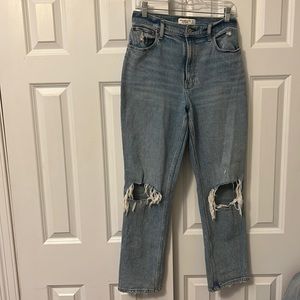 Abercrombie curve love 90s straight ultra high rise jeans
